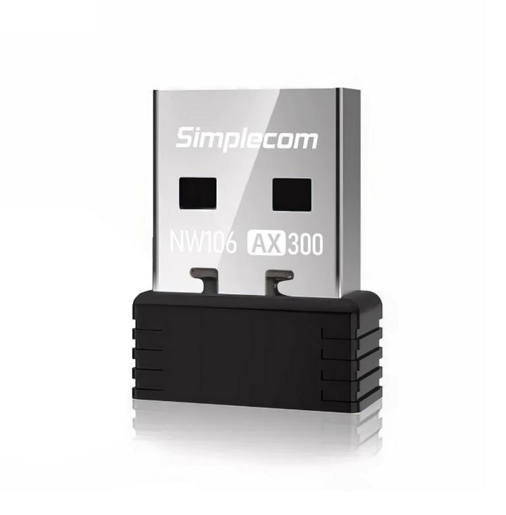Simplecom NW106 AX300 2.4GHz Wi-Fi 6 USB Wireless Nano Adapter Simplecom NW106 AX300 2.4GHz Wi-Fi 6 USB Wireless Nano Adapter